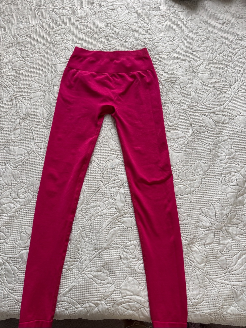 Gymreapers Women's Athletic High-Waist Leggings — Fuchsia Pink